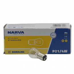 Автолампа NARVA 12V P21 4W BAZ15d 17881