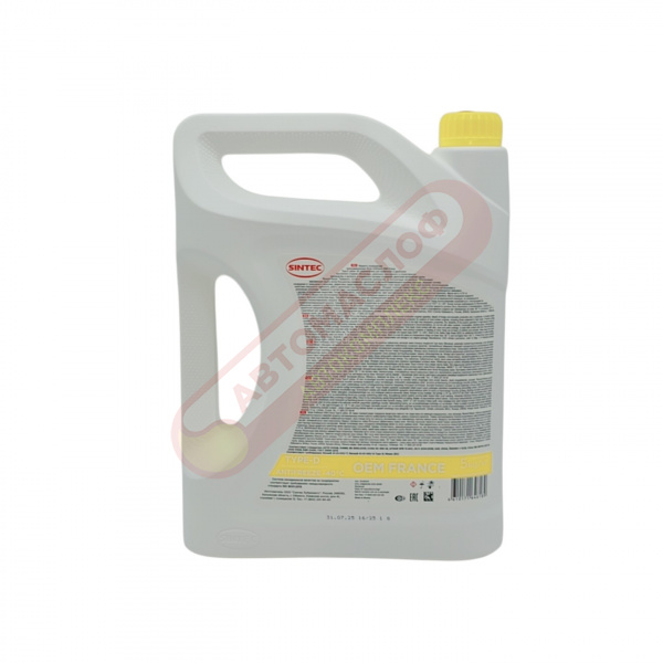 Sintec ANTIFREEZE OEM France Type-D желтый 5кг