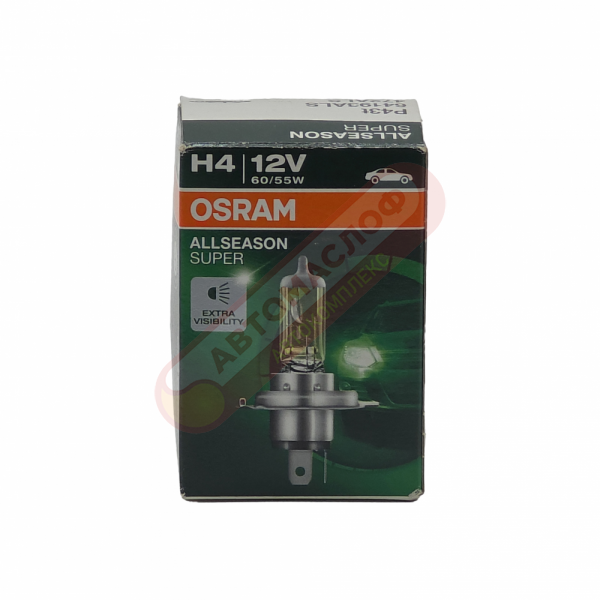 Автолампа OSRAM H4 12V 60 55W P43T 64193ALS