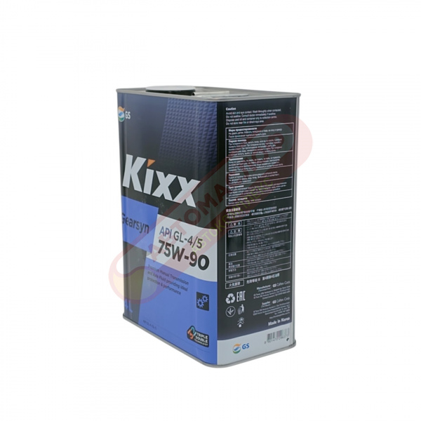 KIXX Gearsyn 75w90 GL-4/GL-5 синт 4л L296344TE1